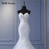 New Arabic Aso Ebi Vintage Lace Beaded Sequined Wedding Dresses Strapless Mermaid Bridal Dress Sexy Cheap Wedding Gowns