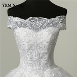 Vedio Luxury Lace Applique Plus Size Wedding Dress Embroidery 2023 New Long Train Sweetheart Bride Gown Vestidos De Noiva