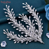 HP498 Crystal Bridal Headpiece with Comb Rhinestone Headwear Wedding Hair Accessories Bride Headdress Hair Jewelry