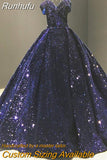 New Performance Quinceanera Dresses Off The Shoulder Green Dream Dress Prom Dress Big Train Bling Ball Gown Dresses