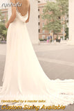 Chiffon Beach Wedding Dress 2023 Spaghetti Straps Special Occasion Backless White Long Bridal Gowns New Mariage