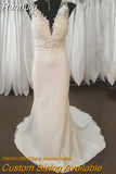 Size Wedding Dresses 2023 V-Neck Appliques Lace Wedding Gown Bridal Dresses vestidos de novia