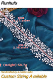 HP446 Bridal Tiaras Crystal Pearl Headband Wedding Headwear Bride Hair Accessories Women Headpiece Pageant Head Jewelry