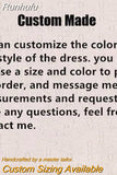 Simple Short Wedding Dress Long Sleeve Tulle Tea-Length Bridal Party Gown with Belt V-Neck A-Line Button Custom Made