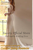Detachable 2 In 1 Wedding Dress Embroidered Lace On Net With Train O-neck Sleeveless Vintage Bride Gowns Vestido De Novia