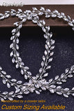 HP394 Elegant Long Bridal Hair Vine Women Bun Decoration Headband Handmade Headdress Wedding Hair Accessories Headpiece