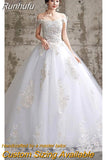 The Shoulder Wedding Dress 2023 New Bride Dresses Simple Wedding Gowns Plus Size Vestido De Noiva