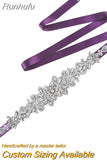 S12 Rhinestones Bridal Belt Bling Crystal Dress Applique Bridesmaids Belts Wedding Party Accessories Dress Decoration