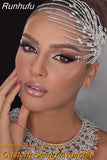 Rhinestone Headpiece for Woman Bridal Headband Wedding Hair Accessories Pageant Tiara Crystal Bride Headdress HP188