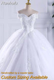 Embroidery Wedding Dress 2023 New Arrival Short Cap Sleeves Sweep Train Lace Wedding Gowns China Vestido De Noiva
